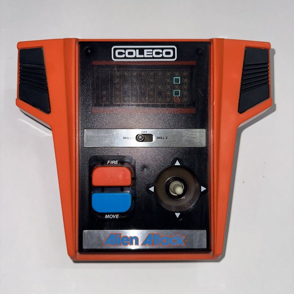 Vintage 1981 Coleco Alien Attack No. 2370 Electonic Handheld Game Works Perfect!